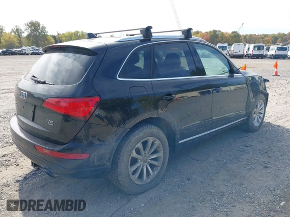 2014 Audi Q5 with VIN WA1CFBFP6EA044866, listed as a IAAI auction lot 40602539 with 99,143 mi miles and . Bid and sale history available at DreamBid. Image 4.