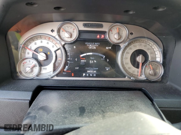 2014 Ram 2500 Longhorn with VIN 3C6UR5PL4EG286336, listed as a Copart auction lot 78612444 with 209,731 mi miles and Salvage Title. Bid and sale history available at carsss.com. Image 9.