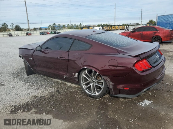 2018 Ford Mustang GT with VIN 1FA6P8CF7J5107285, listed as a Copart auction lot 89355655 with 35,463 mi miles and Salvage Title. Bid and sale history available at carsss.com. Image 2.