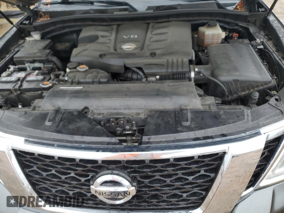 2017 Nissan Armada SL with VIN JN8AY2ND0H9002234, listed as a Copart auction lot 81496094 with 133,976 mi miles and Salvage Title. Bid and sale history available at carsss.com. Image 12.