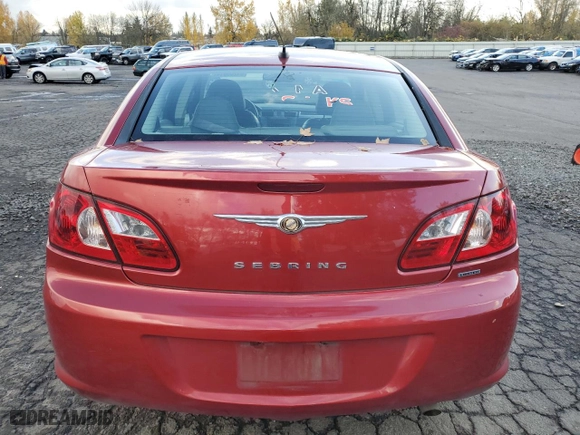 2007 Chrysler Sebring Sdn Limited with VIN 1C3LC66K27N535994, listed as a Copart auction lot 81200814 with 54,340 mi miles and Salvage Title. Bid and sale history available at carsss.com. Image 6.