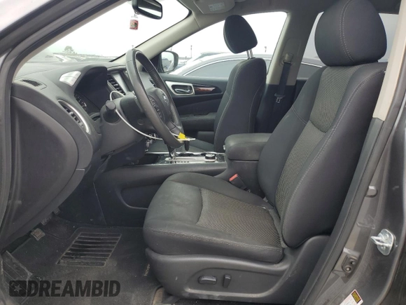 2017 Nissan Pathfinder SL with VIN 5N1DR2MM4HC654523, listed as a Copart auction lot 57589525 with 116,626 mi miles and Salvage title. Bid and sale history available at DreamBid. Image 7.