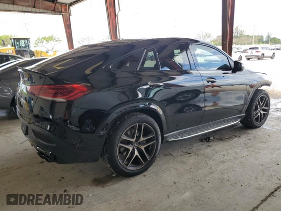 2021 Mercedes-Benz GLE 53 AMG with VIN 4JGFD6BB3MA192557, listed as a Copart auction lot 56923165 with 46,671 mi miles and Salvage title. Bid and sale history available at DreamBid. Image 3.
