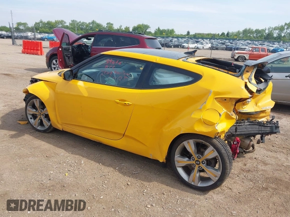 2013 Hyundai Veloster w/Black Int with VIN KMHTC6AD7DU161769, listed as a IAAI auction lot 42448221 with 139,936 mi miles and . Bid and sale history available at DreamBid. Image 3.
