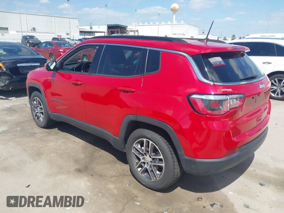 2017 Jeep Compass Latitude with VIN 3C4NJCBB2HT668657, listed as a IAAI auction lot 42027025 with 91,888 mi miles and . Bid and sale history available at DreamBid. Image 3.