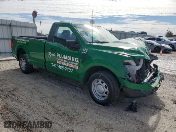 2022 Ford F-150 XL with VIN 1FTMF1CB3NKE30863, listed as a Copart auction lot 41484705 with 26,956 mi miles and Salvage Title. Bid and sale history available at carsss.com. Image 4.