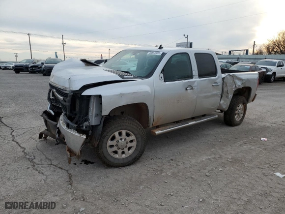 2013 Chevrolet Silverado 2500HD LTZ with VIN 1GC1KYC86DF240591, listed as a Copart auction lot 44855905 with 152,994 mi miles and Salvage Title. Bid and sale history available at carsss.com. Image 1.