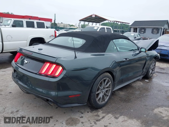 2015 Ford Mustang EcoBoost Premium with VIN 1FATP8UH0F5392745, listed as a IAAI auction lot 42268895 with 97,366 mi miles and . Bid and sale history available at DreamBid. Image 4.