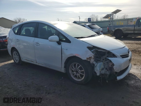 2012 Toyota Prius Two with VIN JTDZN3EU2C3018444, listed as a Copart auction lot 49253495 with 207,373 mi miles and Salvage Title. Bid and sale history available at DreamBid. Image 4.