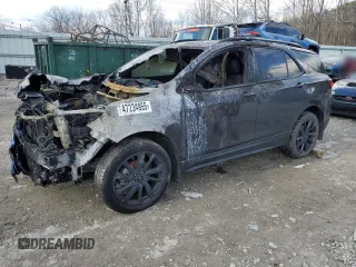 2022 Chevrolet Equinox RS with VIN 2GNAXWEV6N6149168, listed as a Copart auction lot 47234955 with Not provided miles and Non repairable. Bid and sale history available at DreamBid. Image 1.