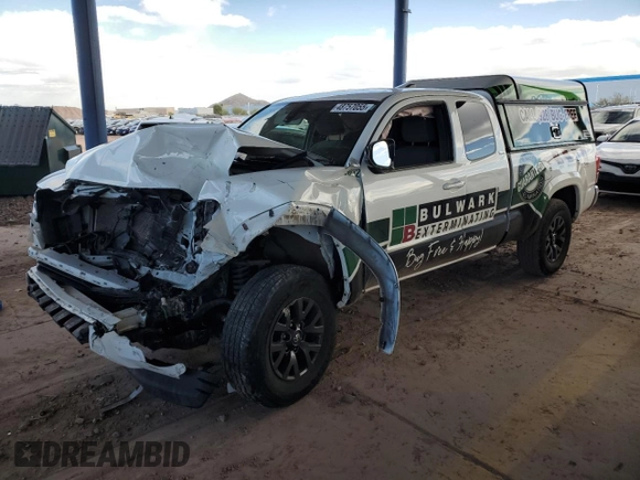 2023 Toyota Tacoma SR with VIN 3TYSX5EN3PT018395, listed as a Copart auction lot 48757055 with 28,002 mi miles and Salvage title. Bid and sale history available at DreamBid. Image 1.