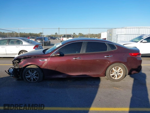 2018 Kia Optima LX with VIN 5XXGT4L34JG187455, listed as a IAAI auction lot 41848130 with 137,250 mi miles and . Bid and sale history available at DreamBid. Image 14.