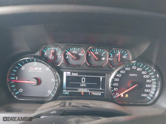 2015 Chevrolet Silverado 1500 LTZ with VIN 3GCUKSEJXFG528755, listed as a IAAI auction lot 41848507 with 120,645 mi miles. Bid and sale history available at carsss.com. Image 7.