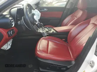 2018 Alfa Romeo Giulia Ti Sport with VIN ZARFAECN8J7577871, listed as a Copart auction lot 88101745 with 88,929 mi miles and Salvage Title. Bid and sale history available at carsss.com. Image 7.