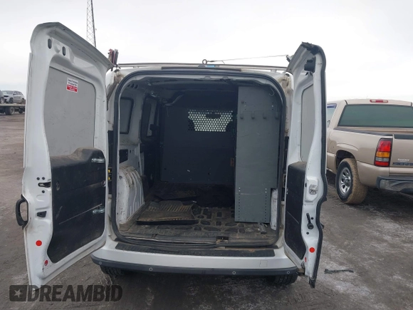 2017 Ram ProMaster City Cargo Van Tradesman SLT with VIN ZFBERFBBXH6D54040, listed as a IAAI auction lot 41364731 with 191,707 mi miles. Bid and sale history available at carsss.com. Image 8.