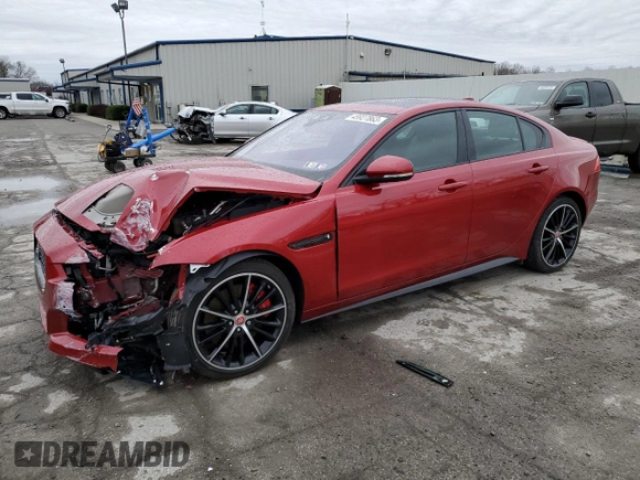 2018 Jaguar XE with VIN SAJAM4FV1JCP17642, listed as a Copart auction lot 45927863 with 25,324 mi miles and . Bid and sale history available at DreamBid. Image 1.