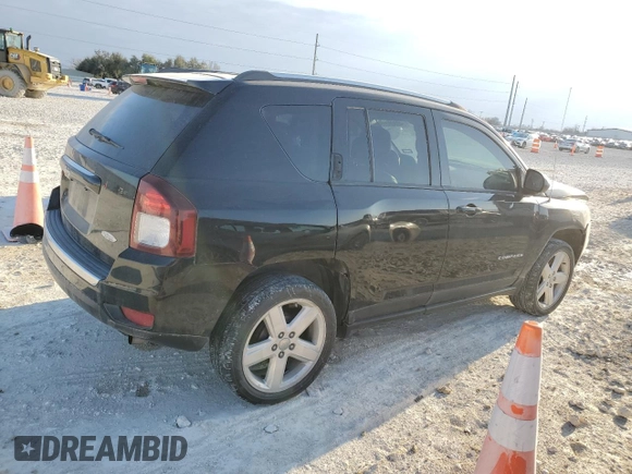 2014 Jeep Compass High Altitude with VIN 1C4NJCEA9ED889158, listed as a Copart auction lot 45805095 with 104,981 mi miles and Salvage Title. Bid and sale history available at carsss.com. Image 3.