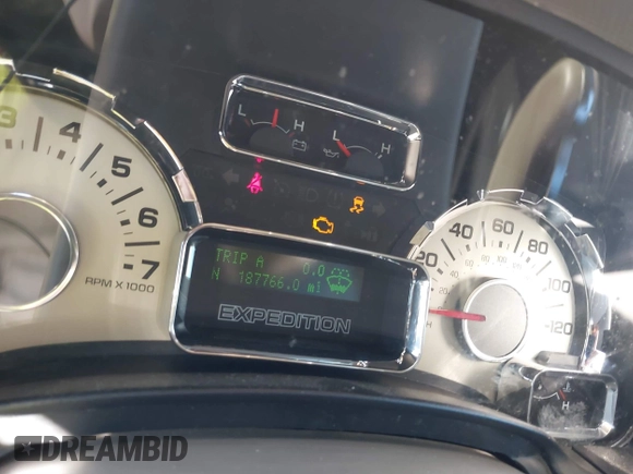 2012 Ford Expedition Limited с VIN 1FMJU2A54CEF54983, выставлен на аукционе IAAI как лот 41634529 с пробегом 187 766 миль миль и . История ставок и продаж доступна на DreamBid. Изображение 7.