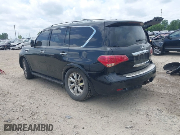 2012 Infiniti QX56 7-passenger with VIN JN8AZ2NE5C9022302, listed as a IAAI auction lot 42747984 with 165,526 mi miles and . Bid and sale history available at DreamBid. Image 3.