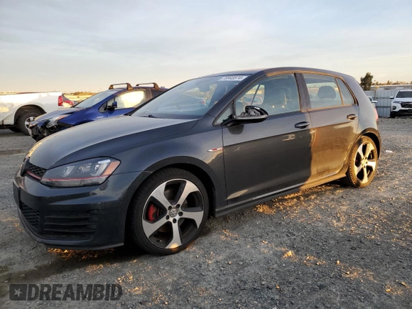 2015 Volkswagen Golf GTI S with VIN 3VW5T7AU2FM008708, listed as a Copart auction lot 78945574 with 80,898 mi miles and Salvage Title. Bid and sale history available at carsss.com. Image 1.