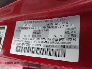 2015 Mazda 3 i Grand Touring with VIN 3MZBM1W76FM205722, listed as a IAAI auction lot 42357789 with 183,998 mi miles and . Bid and sale history available at DreamBid. Image 9.