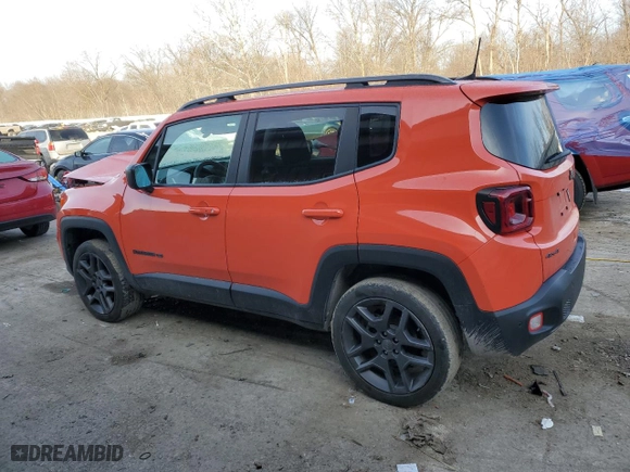 2021 Jeep Renegade Latitude with VIN ZACNJDB17MPM74475, listed as a Copart auction lot 36863534 with 20,936 mi miles. Bid and sale history available at carsss.com. Image 2.