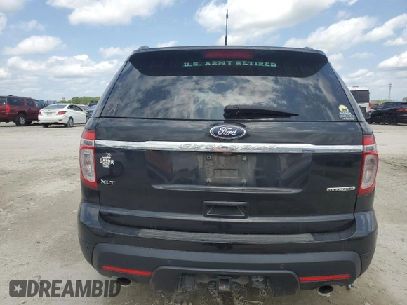 2015 Ford Explorer XLT with VIN 1FM5K7D80FGC22140, listed as a Copart auction lot 50936195 with 126,481 mi miles and Salvage Title. Bid and sale history available at DreamBid. Image 6.