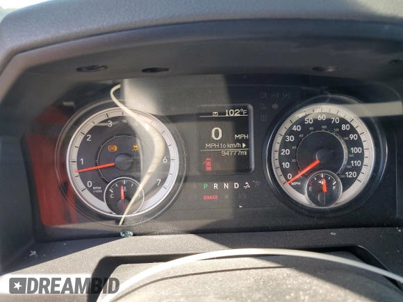 2018 Ram 1500 Express with VIN 1C6RR7FG7JS332105, listed as a Copart auction lot 83868994 with 94,747 mi miles and Salvage Title. Bid and sale history available at carsss.com. Image 9.