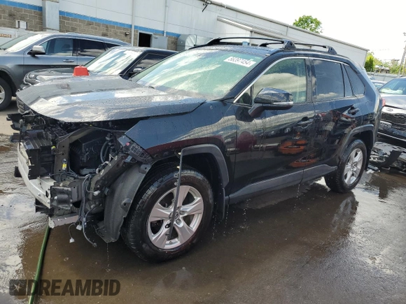 2019 Toyota RAV4 XLE with VIN JTMP1RFV6KJ004571, listed as a Copart auction lot 56397454 with 92,932 mi miles and Non Repairable. Bid and sale history available at carsss.com. Image 1.