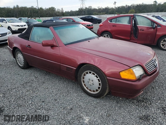 1991 Mercedes-Benz 500 z VIN WDBFA66E0MF016973, wystawiony jako Copart lot #78202724 z przebiegiem Nie podano mil oraz Szkoda całkowita • Salvage title. Historia ofert i sprzedaży dostępna na DreamBid. Obrazek 4.