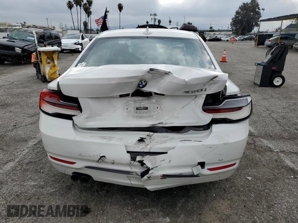 2018 BMW 2 Series 230i with VIN WBA2J1C54JVD09607, listed as a Copart auction lot 49627494 with 39,385 mi miles. Bid and sale history available at carsss.com. Image 6.