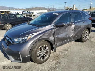 2021 Honda CR-V EX-L with VIN 7FARW1H89ME022127, listed as a Copart auction lot 46645595 with 25,001 mi miles and Salvage Title. Bid and sale history available at carsss.com. Image 1.