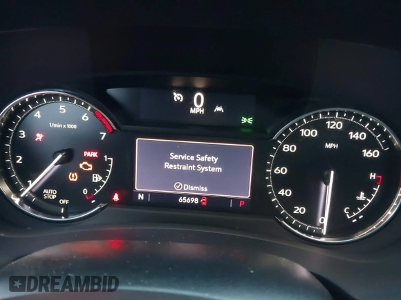 2022 Cadillac XT4 FWD Premium Luxury with VIN 1GYFZCR45NF164754, listed as a IAAI auction lot 41278705 with 65,698 mi miles. Bid and sale history available at carsss.com. Image 7.