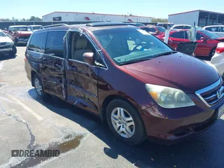 2007 Honda Odyssey EX-L z VIN 5FNRL38657B442678, wystawiony jako IAAI lot #41822968 z przebiegiem 73 741 mil mil oraz . Historia ofert i sprzedaży dostępna na DreamBid. Obrazek 1.