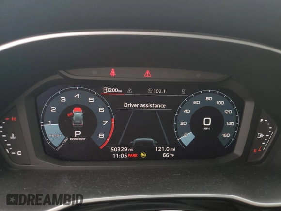 2022 Audi Q3 S line Premium Plus with VIN WA1EECF33N1054639, listed as a Copart auction lot 49807115 with 50,329 mi miles and Salvage Title. Bid and sale history available at carsss.com. Image 9.