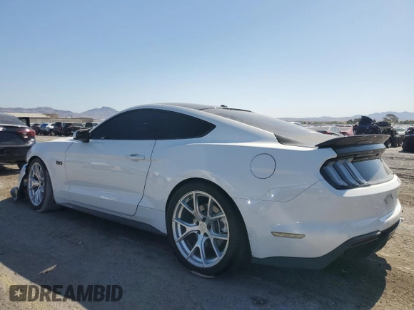 2019 Ford Mustang GT with VIN 1FA6P8CF3K5106281, listed as a Copart auction lot 59230645 with 76,999 mi miles and Salvage title. Bid and sale history available at DreamBid. Image 2.