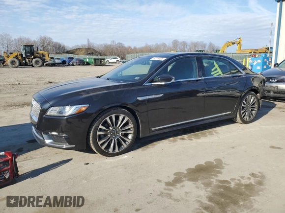 2019 Lincoln Continental Select with VIN 1LN6L9TK0K5601896, listed as a Copart auction lot 50709405 with 48,302 mi miles and Salvage Title. Bid and sale history available at carsss.com. Image 1.