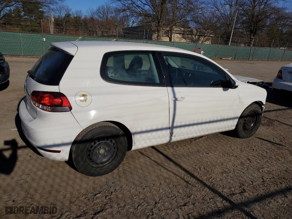 2011 Volkswagen Golf with VIN WVWAA7AJ1BW082287, listed as a Copart auction lot 47391885 with 57,156 mi miles and Salvage Title. Bid and sale history available at carsss.com. Image 3.
