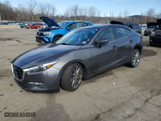 2018 Mazda Mazda3 4-Door Grand Touring with VIN 3MZBN1W31JM214203, listed as a Copart auction lot 50160795 with 51,682 mi miles and Salvage Title. Bid and sale history available at carsss.com. Image 1.