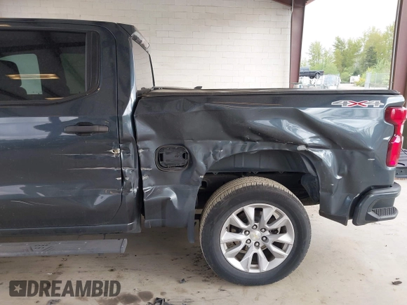 2021 Chevrolet Silverado 1500 Custom with VIN 3GCPYBEK4MG162700, listed as a IAAI auction lot 42079017 with 56,151 mi miles and . Bid and sale history available at DreamBid. Image 6.