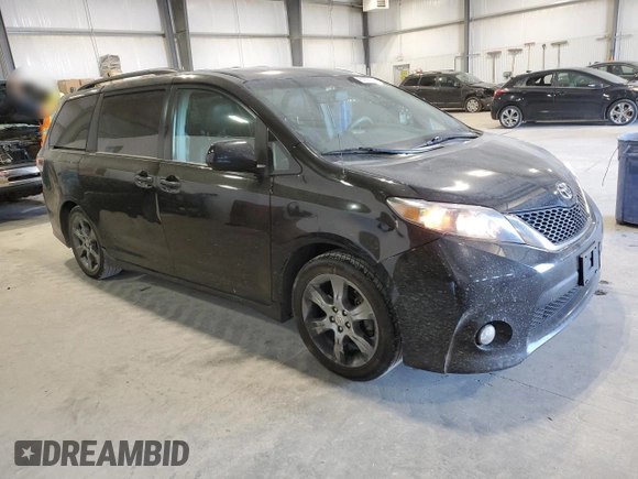 2012 Toyota Sienna SE with VIN 5TDXK3DC2CS193218, listed as a Copart auction lot 87255494 with 191,365 mi miles and Salvage Title. Bid and sale history available at carsss.com. Image 4.