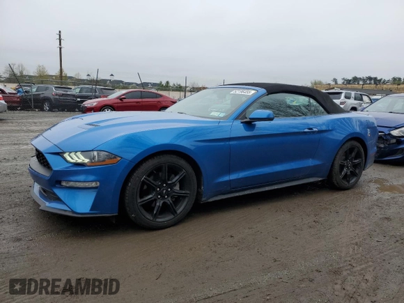 2020 Ford Mustang EcoBoost with VIN 1FATP8UH1L5181811, listed as a Copart auction lot 52196455 with 39,762 mi miles and Salvage Title. Bid and sale history available at carsss.com. Image 1.