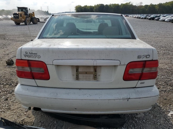 2000 Volvo S70 with VIN YV1LS61J2Y2667079, listed as a Copart auction lot 69458774 with 0 mi miles and Salvage Title. Bid and sale history available at carsss.com. Image 6.