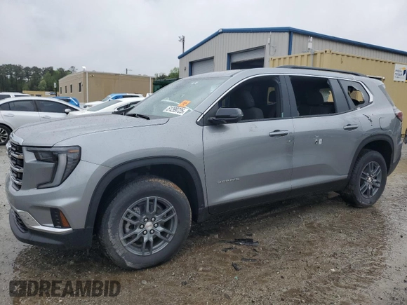 2025 GMC Acadia FWD Elevation z VIN 1GKENKRS6SJ146069, wystawiony jako Copart lot #51299725 z przebiegiem 2 665 mil mil oraz Czysty tytuł • Clean title. Historia ofert i sprzedaży dostępna na DreamBid. Obrazek 1.