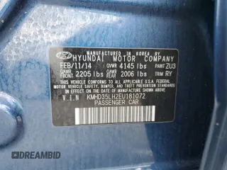 2014 Hyundai Elantra GT with VIN KMHD35LH2EU181072, listed as a Copart auction lot 76887584 with 0 mi miles and Salvage Title. Bid and sale history available at carsss.com. Image 12.