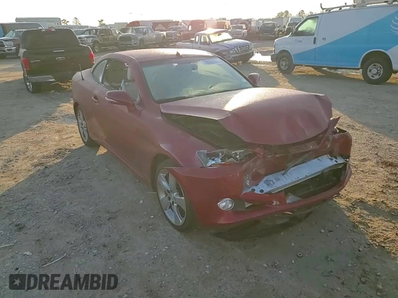 2010 Lexus IS 350 C with VIN JTHFE2C25A2504116, listed as a Copart auction lot 85523514 with 67,614 mi miles and Salvage title. Bid and sale history available at DreamBid. Image 11.
