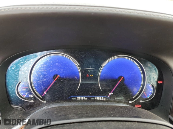 2018 BMW 7 Series M760i xDrive with VIN WBA7H6C53JG614984, listed as a Copart auction lot 73671322 with 28,191 mi miles. Bid and sale history available at carsss.com. Image 9.