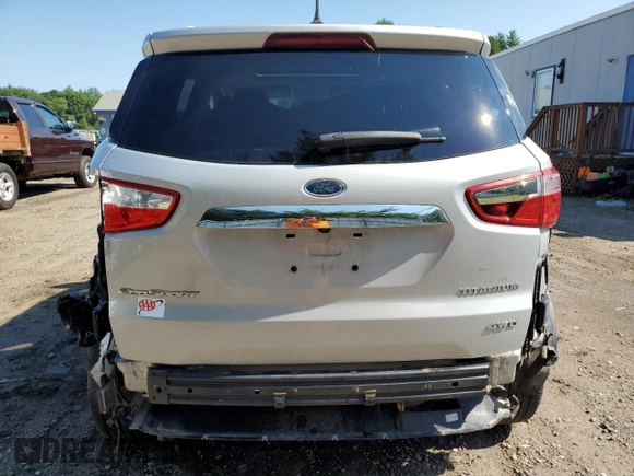 2019 Ford EcoSport Titanium with VIN MAJ6S3KL5KC277683, listed as a Copart auction lot 62121494 with 52,317 mi miles and Salvage Title. Bid and sale history available at DreamBid. Image 6.