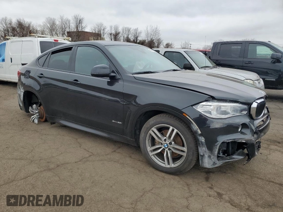 2019 BMW X6 xDrive35i with VIN 5UXKU2C5XK0Z62856, listed as a Copart auction lot 49813375 with 87,183 mi miles and Salvage Title. Bid and sale history available at carsss.com. Image 4.