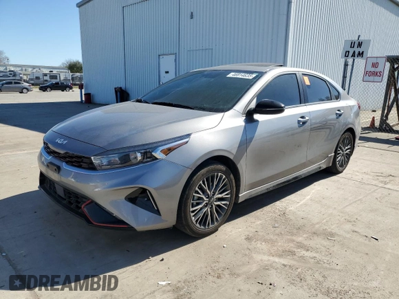 2024 Kia Forte GT-Line with VIN 3KPF54AD0RE712629, listed as a Copart auction lot 46914635 with 0 mi miles and Salvage Title. Bid and sale history available at carsss.com. Image 1.
